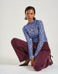 Long Sleeve Ruched Top - Fortune Teller by Summi Summi