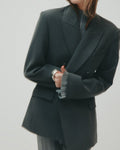 Fosca Blazer - Charcoal - Nude Lucy