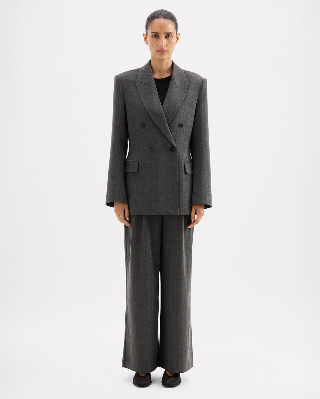 Fosca Blazer - Charcoal - Nude Lucy