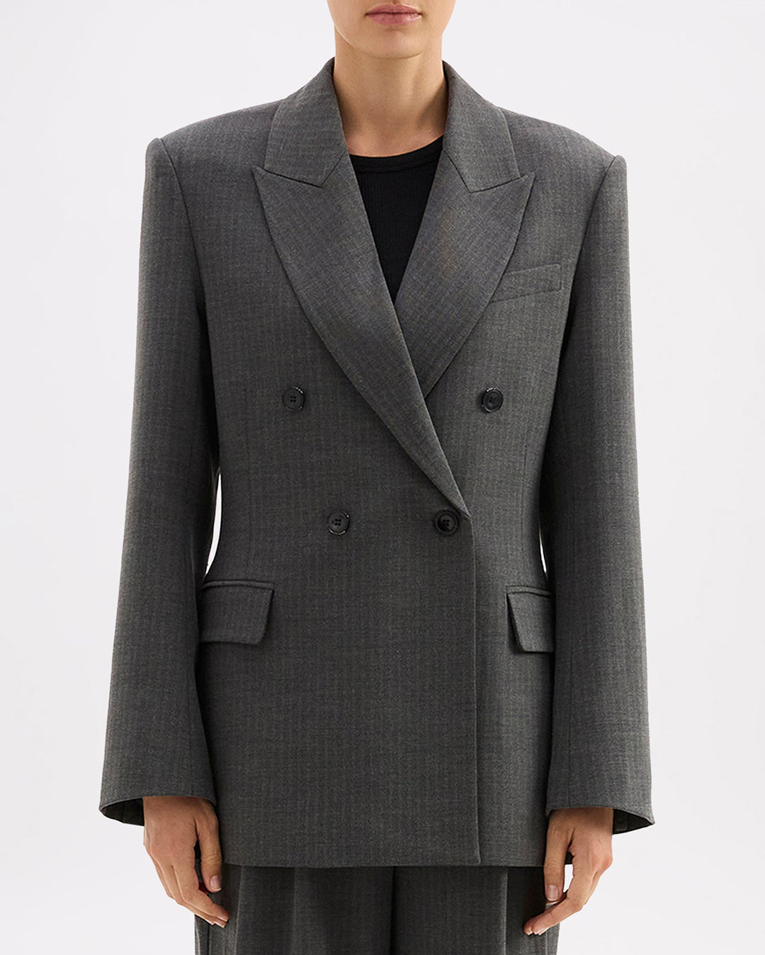 Fosca Blazer - Charcoal - Nude Lucy