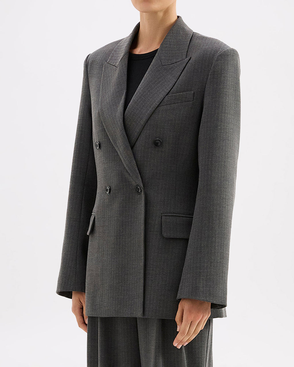 Fosca Blazer - Charcoal - Nude Lucy