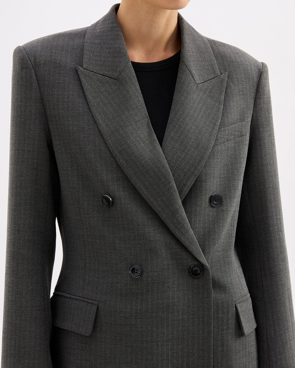Fosca Blazer - Charcoal - Nude Lucy