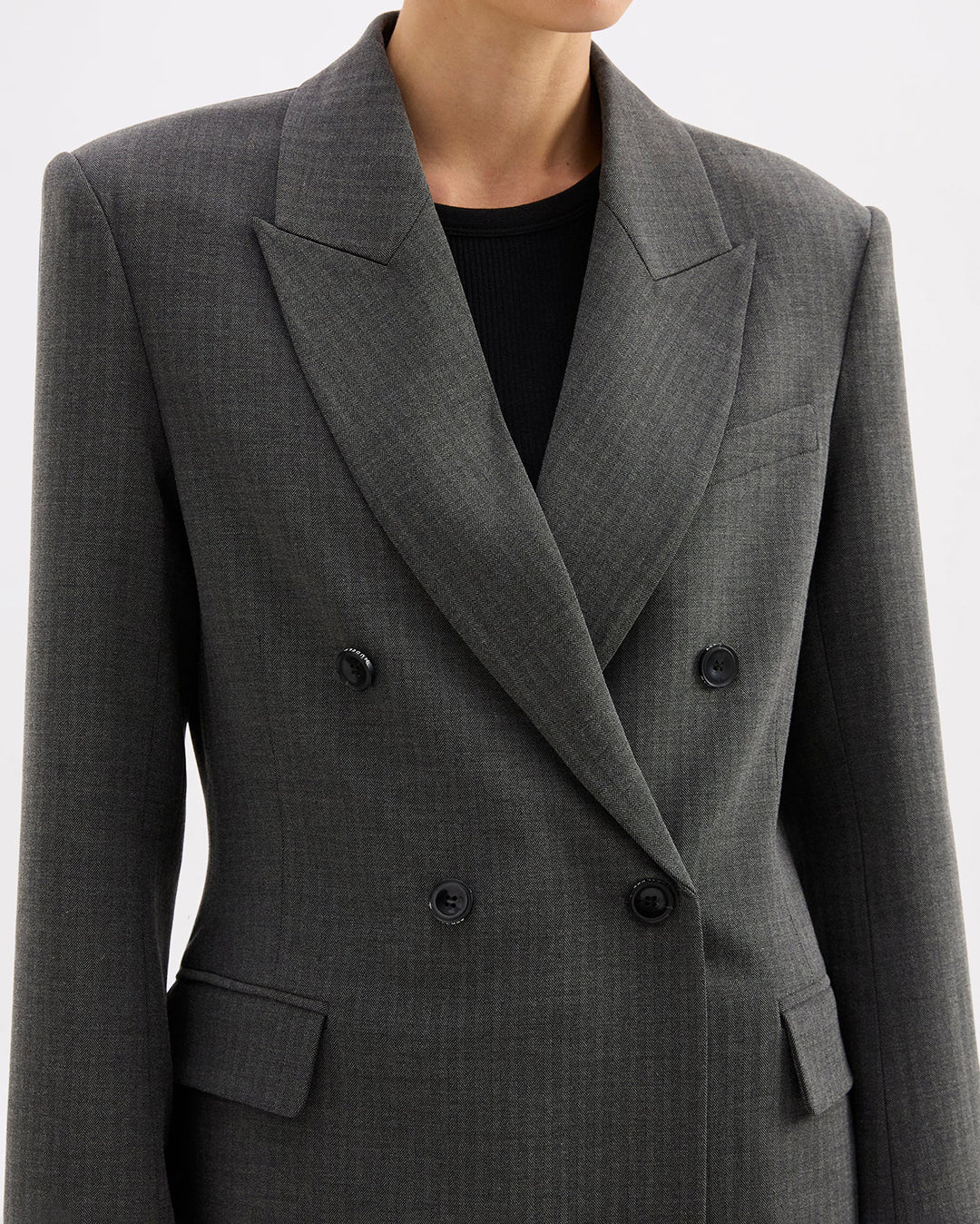 Fosca Blazer - Charcoal - Nude Lucy