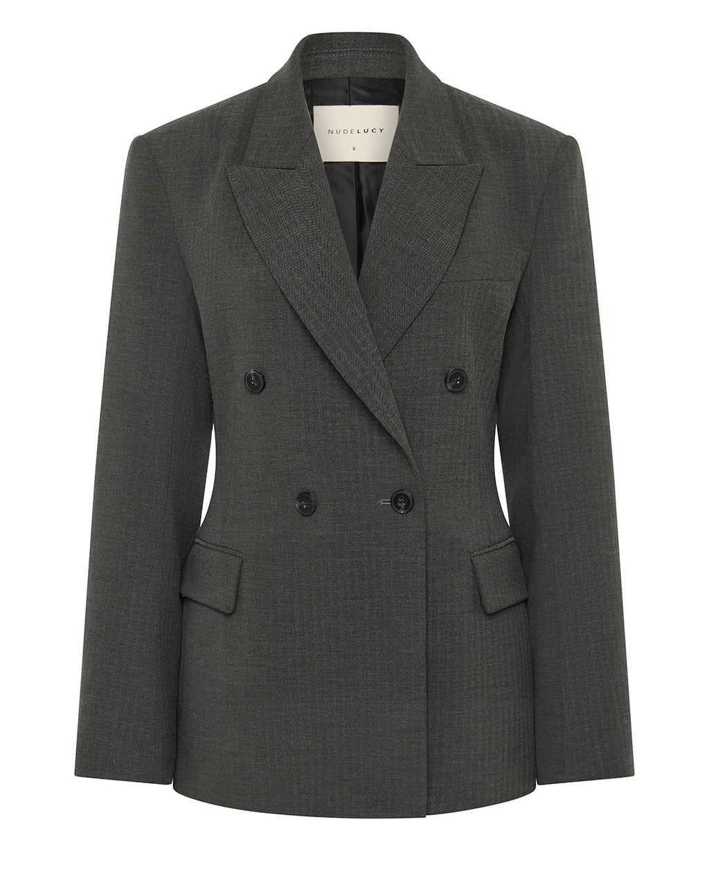 Fosca Blazer - Charcoal - Nude Lucy