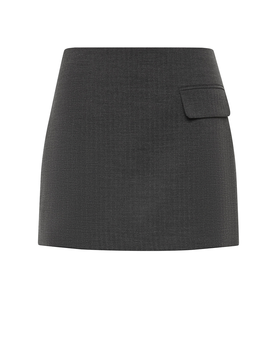 Fosca Mini Skirt - Charcoal - Nude Lucy