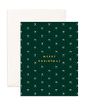 Christmas Tiny Bows Pine Card - Forest Green - Fox & Fallow