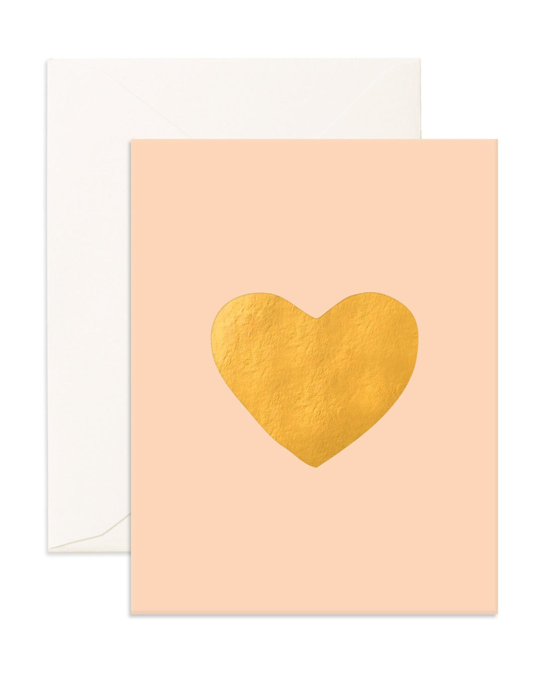 Heart Card - Gold - Fox & Fallow