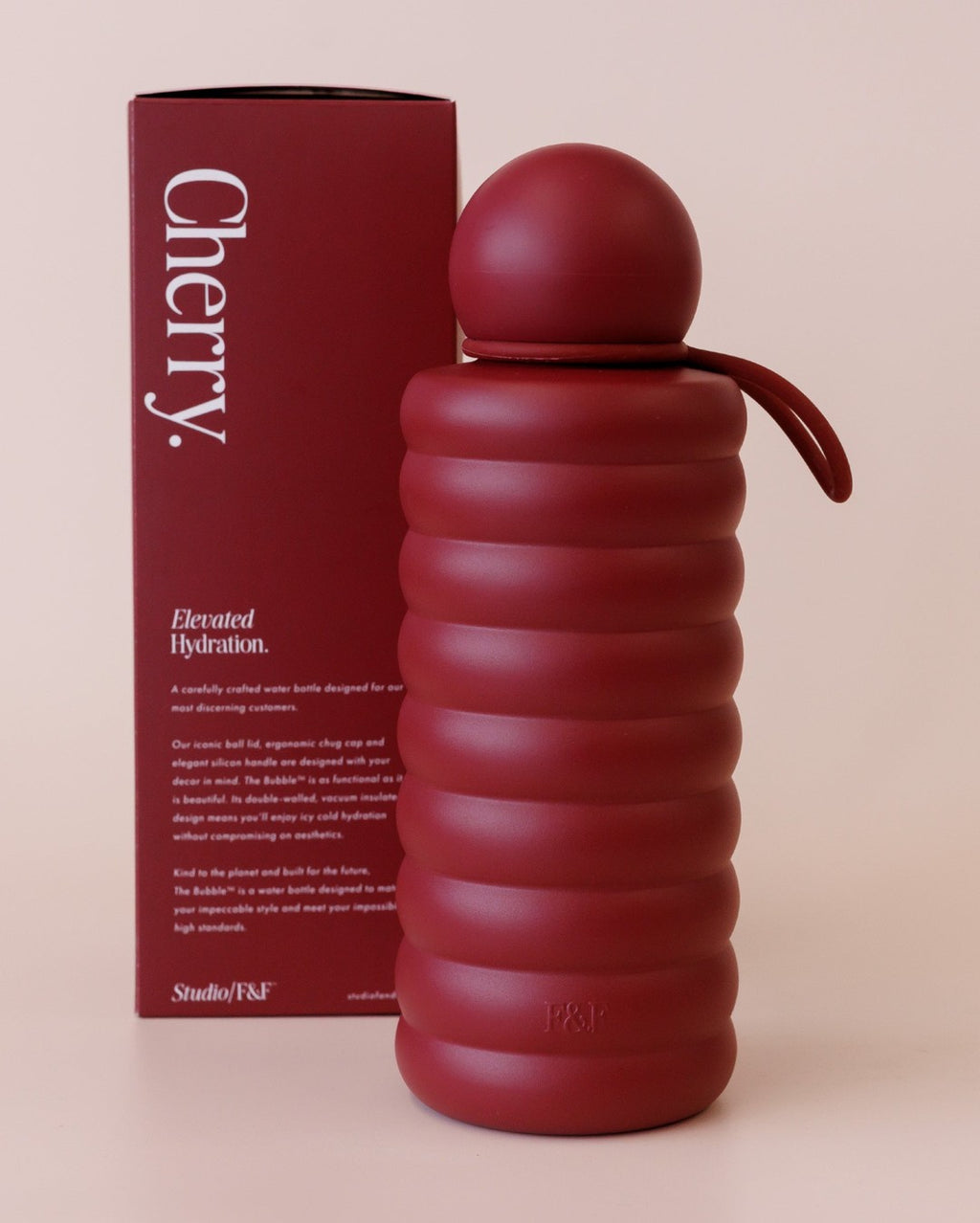 The Bubble Bottle 700ml - Cherry - Fox & Fallow