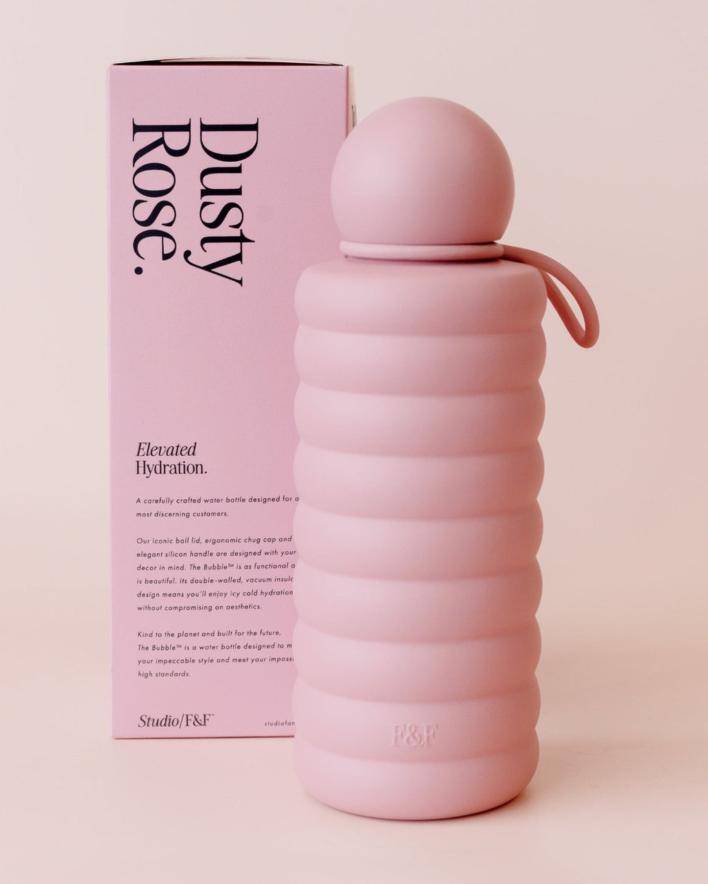The Bubble Bottle 700ml - Dusty Rose - Fox & Fallow
