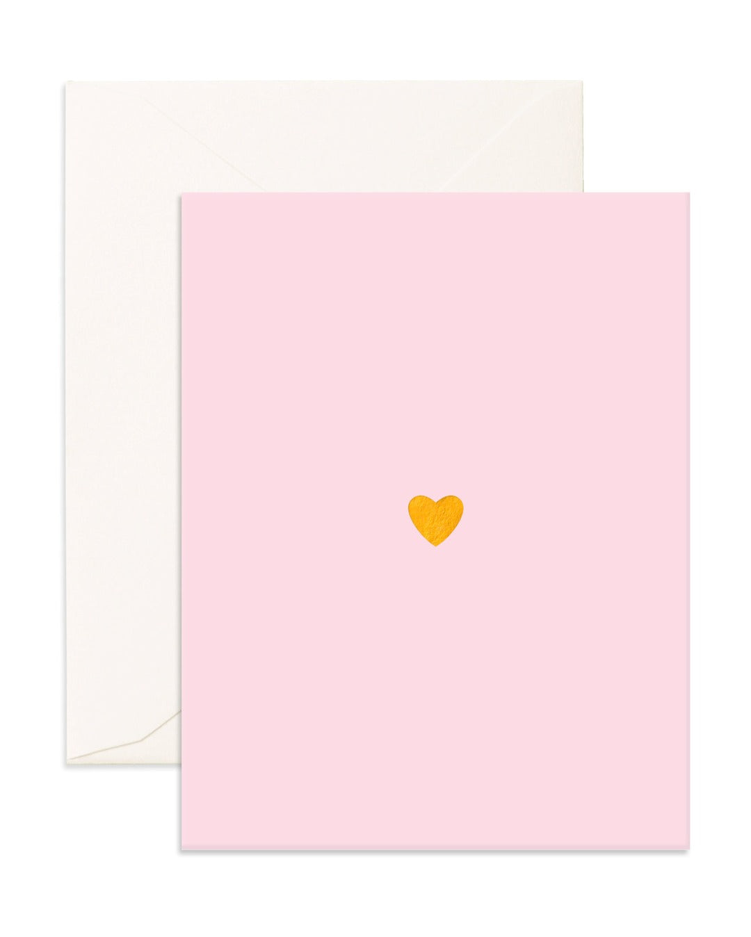 Tiny Heart Card - Pale Pink - Fox & Fallow