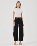Gigi Barrel Denim Jeans - Jet Black - Rollas