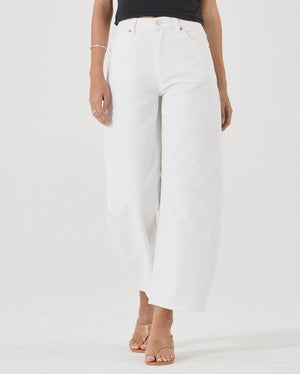 Gigi Barrel Denim Jeans - Vintage White