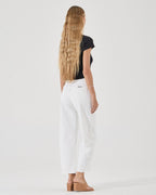 Gigi Barrel Denim Jeans - Vintage White - Rollas