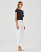 Gigi Barrel Denim Jeans - Vintage White - Rollas