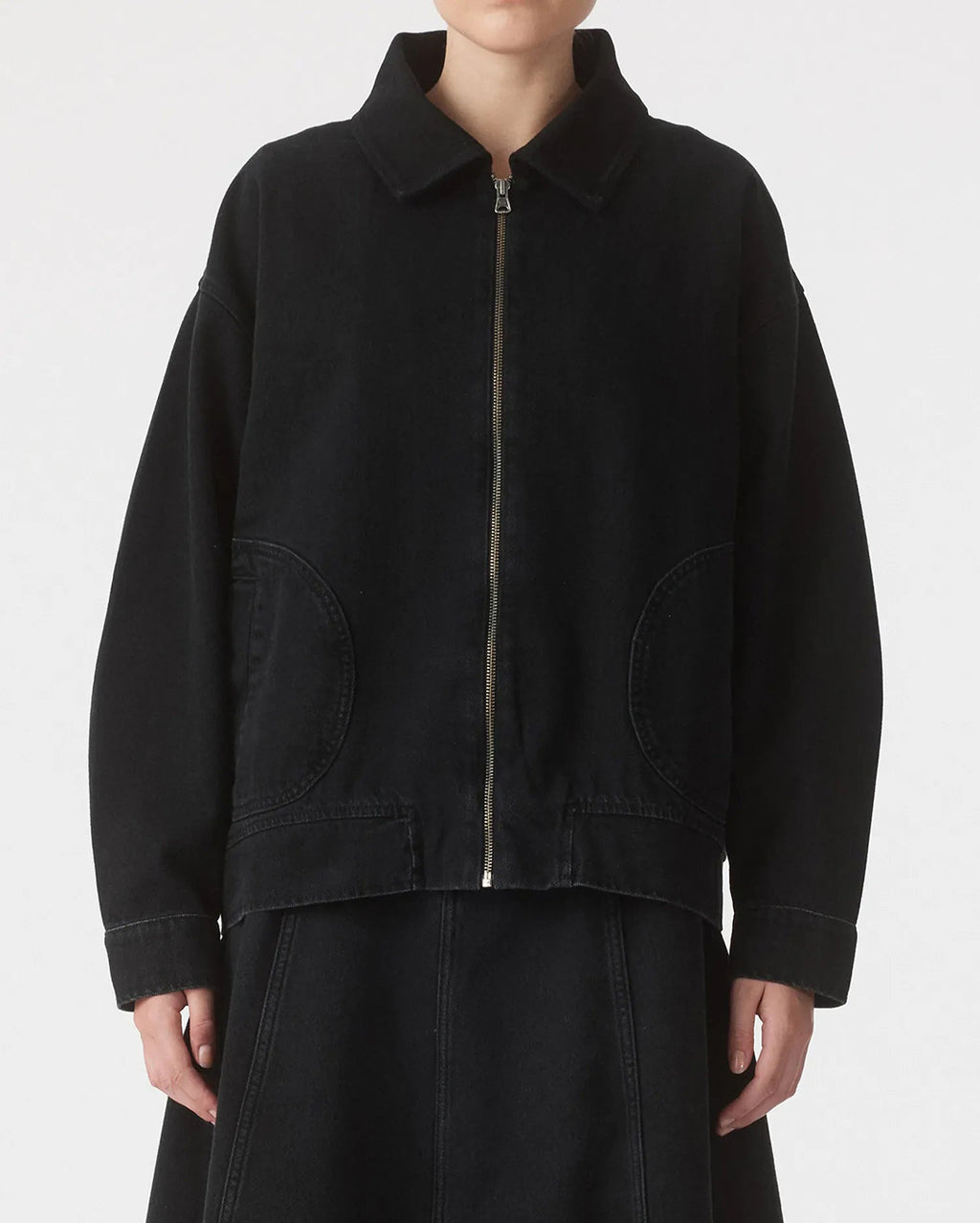 Gina Oversized Bomber Jacket - Shadow - Nobody Denim