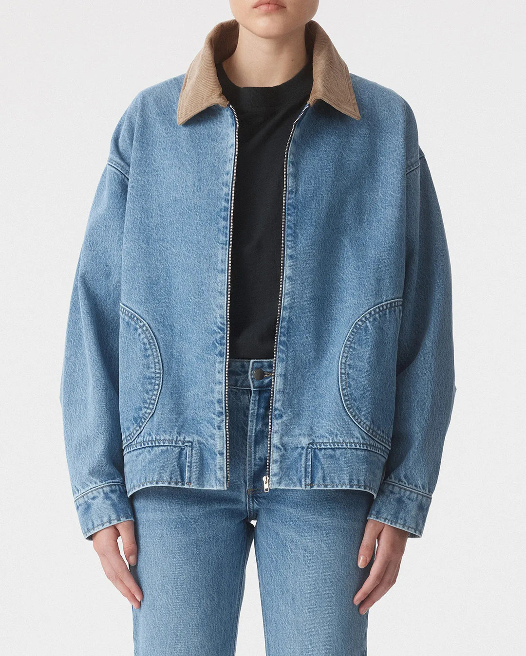 Gina Oversized Bomber Jacket - Tonal - Nobody Denim