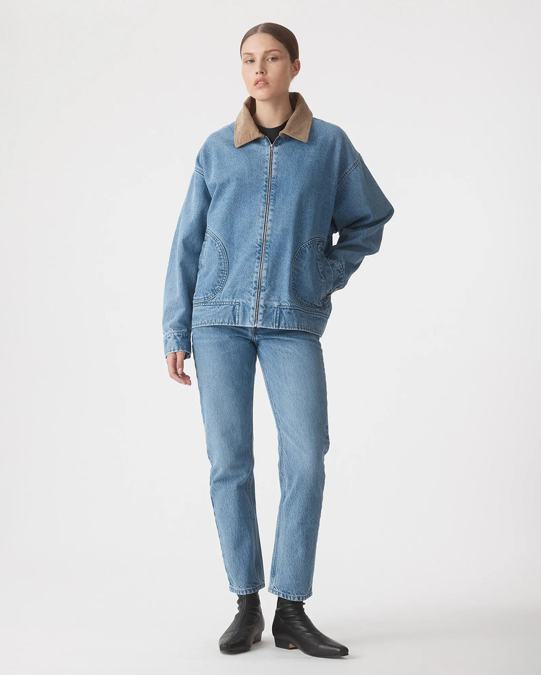 Gina Oversized Bomber Jacket - Tonal - Nobody Denim