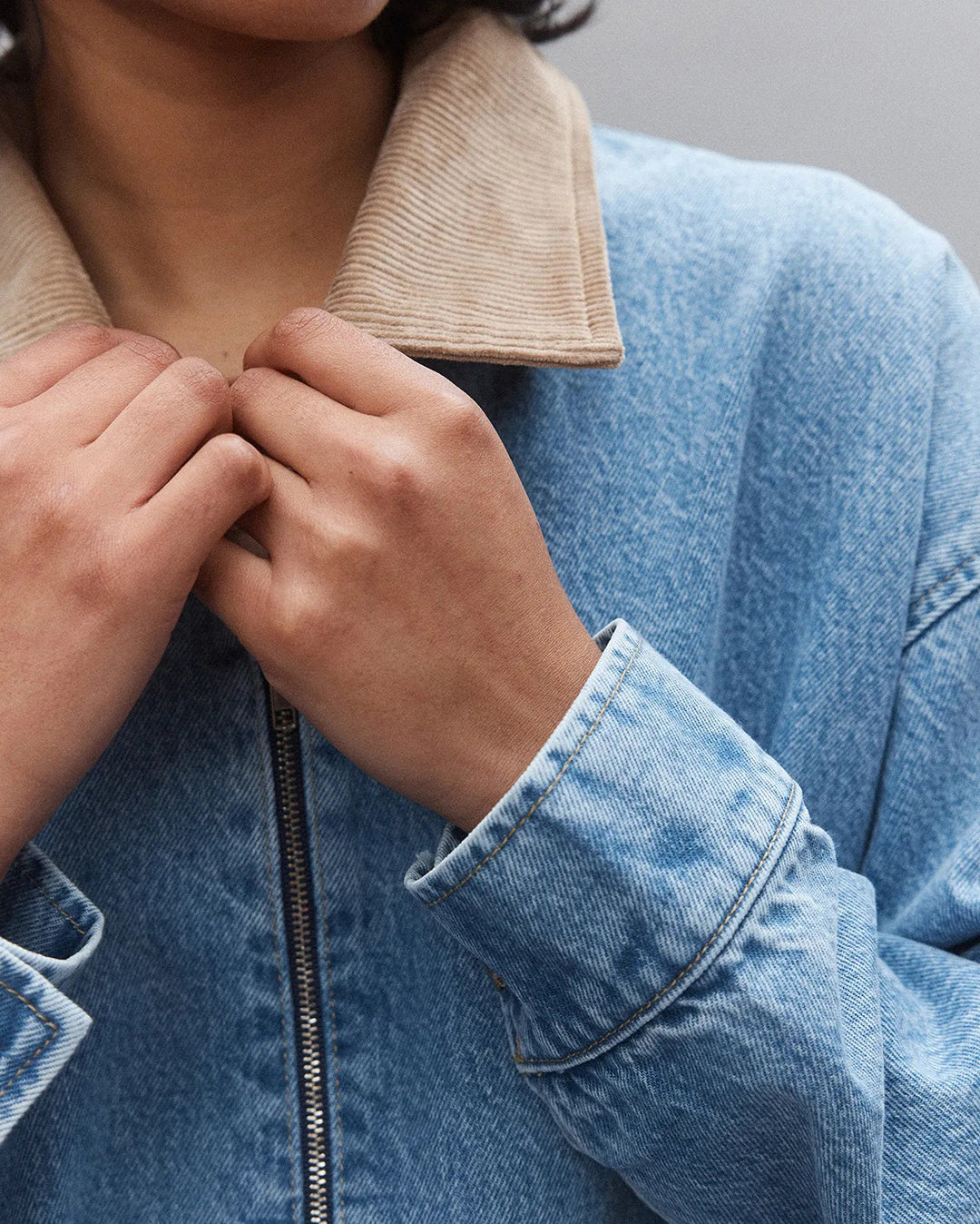 Gina Oversized Bomber Jacket - Tonal - Nobody Denim