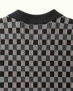 Gold Label Flint Jacquard Polo - Black - Walker Golf Things
