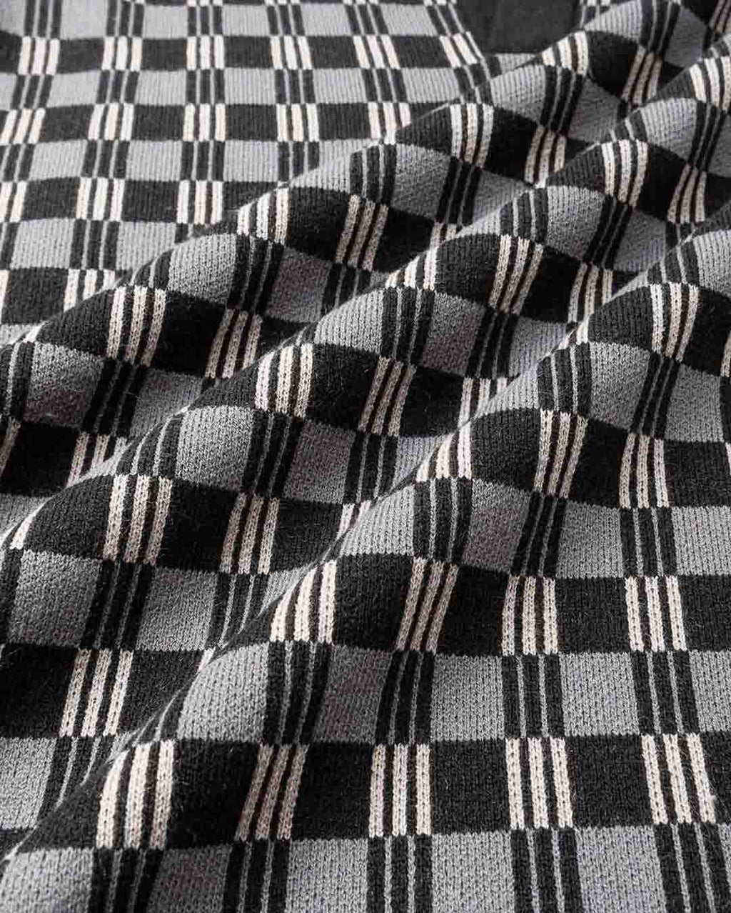 Gold Label Flint Jacquard Polo - Black - Walker Golf Things