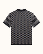 Gold Label Flint Jacquard Polo - Black - Walker Golf Things