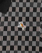 Gold Label Flint Jacquard Polo - Black - Walker Golf Things