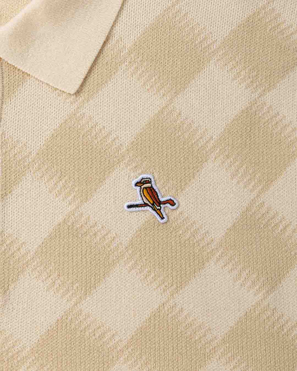 Gold Label Turncheck LS Polo - Ivory - Walker Golf Things