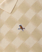 Gold Label Turncheck LS Polo - Ivory - Walker Golf Things
