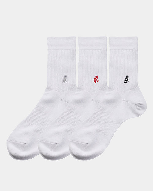 Basic Crew Socks - White - Gramicci