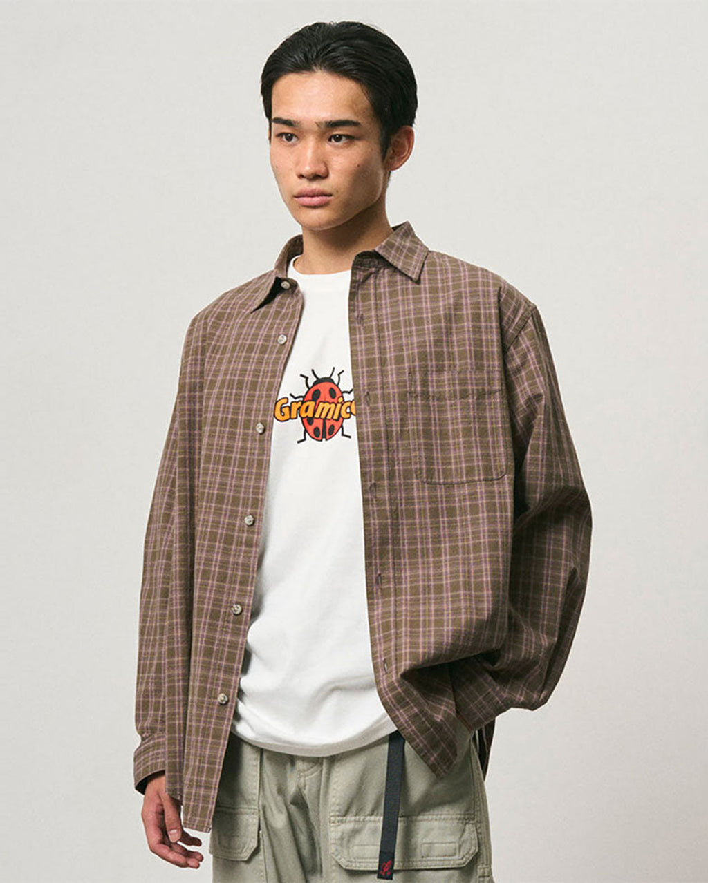 Heavy Weight Checkered Shirt - Violet 4