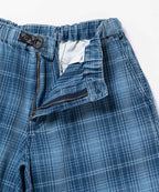 Lagoon Denim Plaid Shorts - Indigo Checkered Plaid - Gramicci