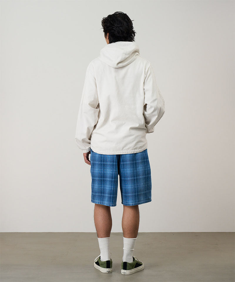 Lagoon Denim Plaid Shorts - Indigo Checkered Plaid - Gramicci