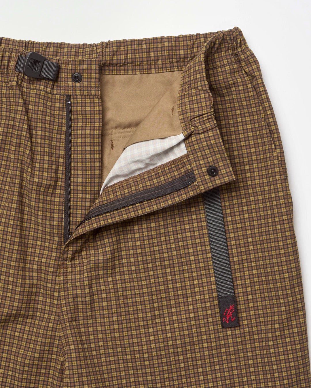 Mini Check Nylon Pant - Brown Check 5