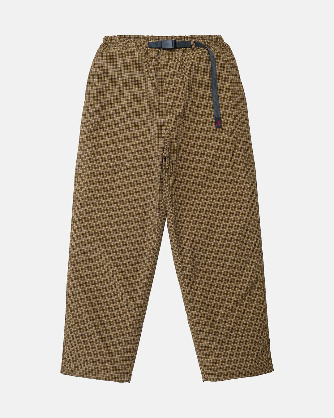 Gramicci Mini Check Nylon Pant - Brown Check | Wally NZ