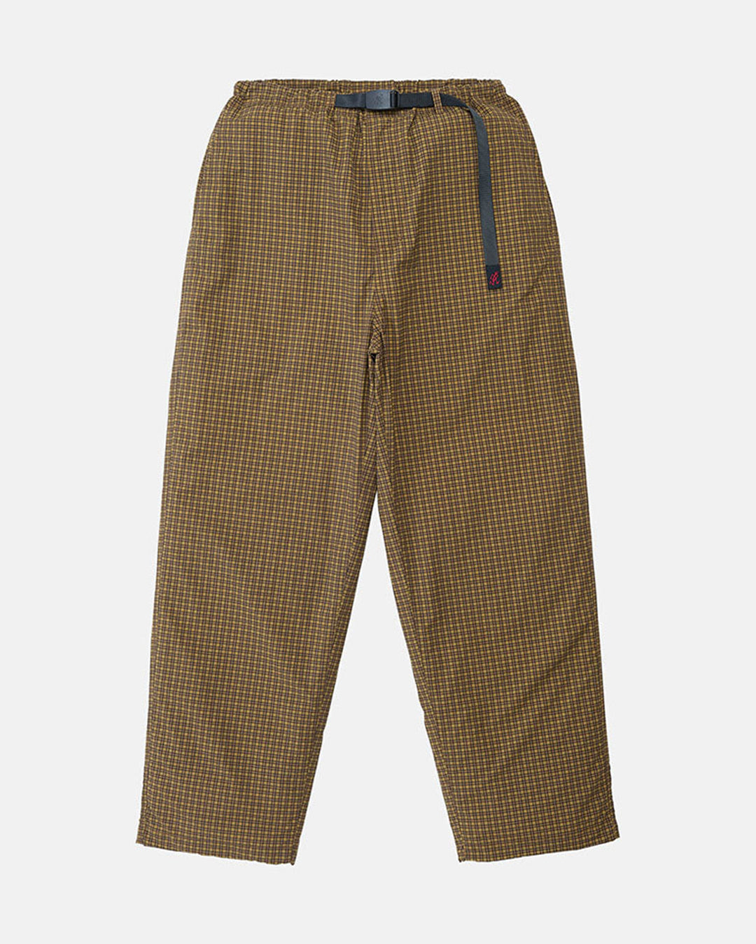 Mini Check Nylon Pant - Brown Check 1