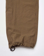 Mini Check Nylon Pant - Brown Check 10