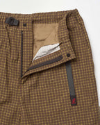 Mini Check Nylon Pant - Brown Check 8