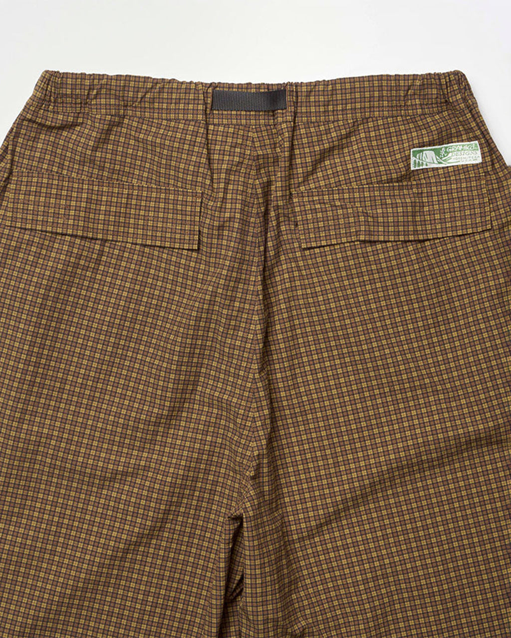 Mini Check Nylon Pant - Brown Check 9