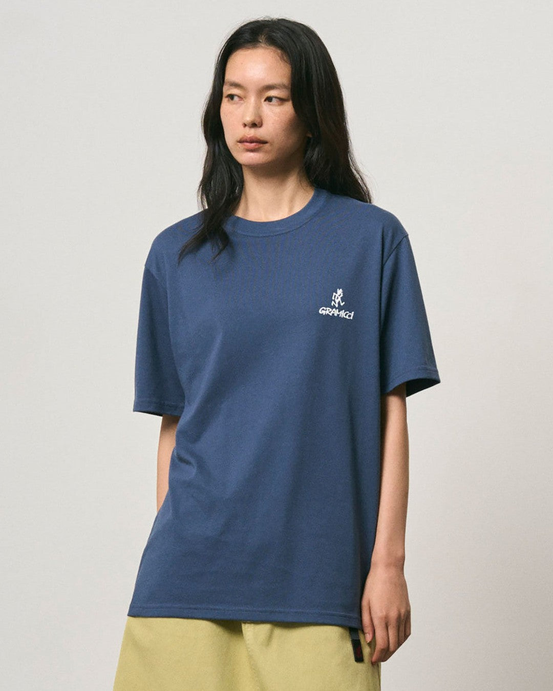One Point Logo Tee - Dusky Blue - Gramicci