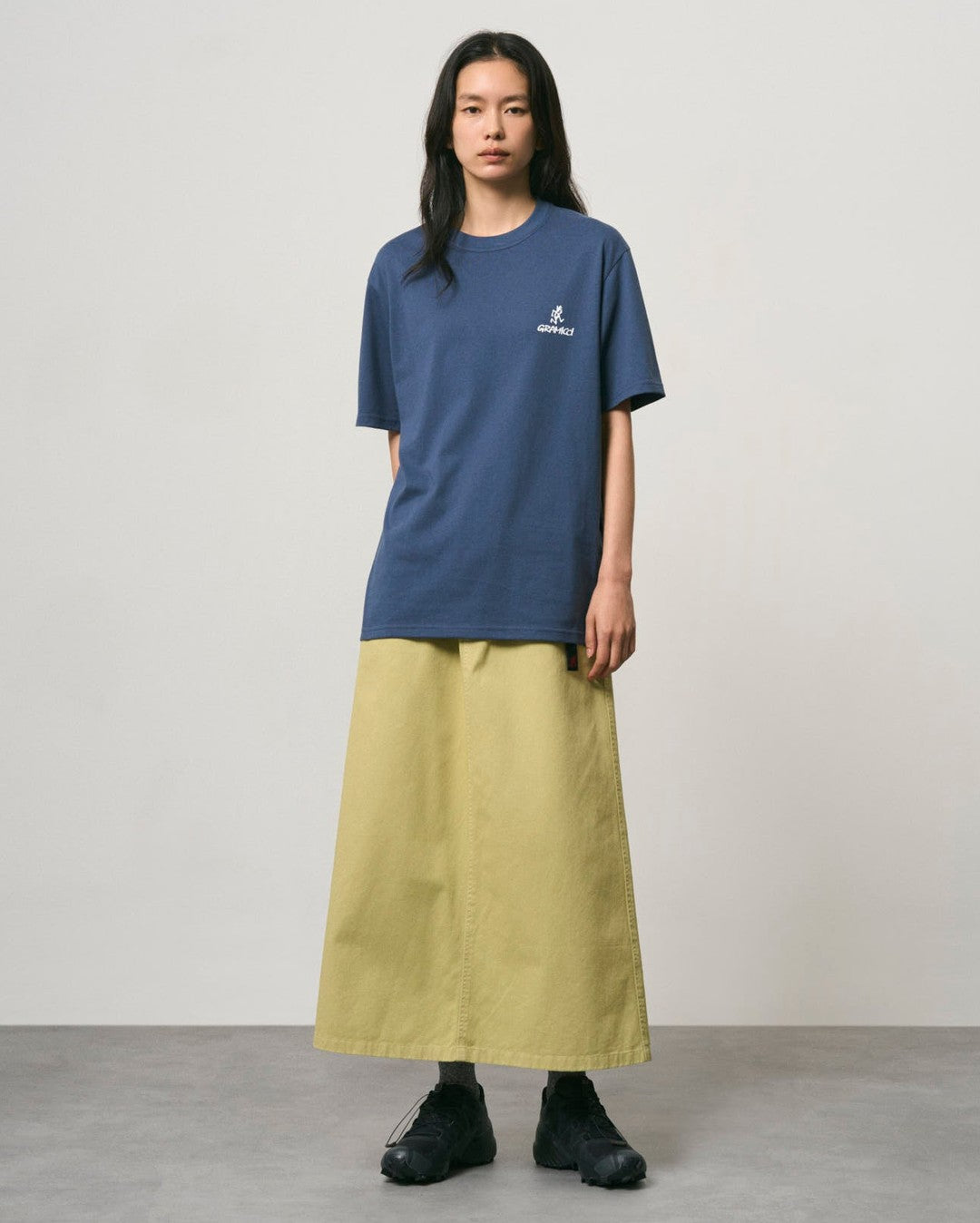 One Point Logo Tee - Dusky Blue - Gramicci