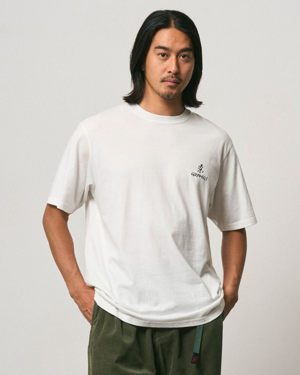 One Point Logo Tee - White - Gramicci