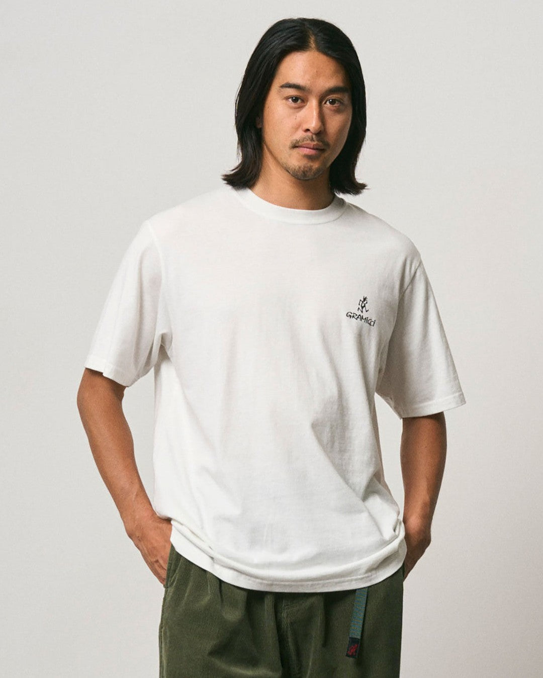 One Point Logo Tee - White - Gramicci