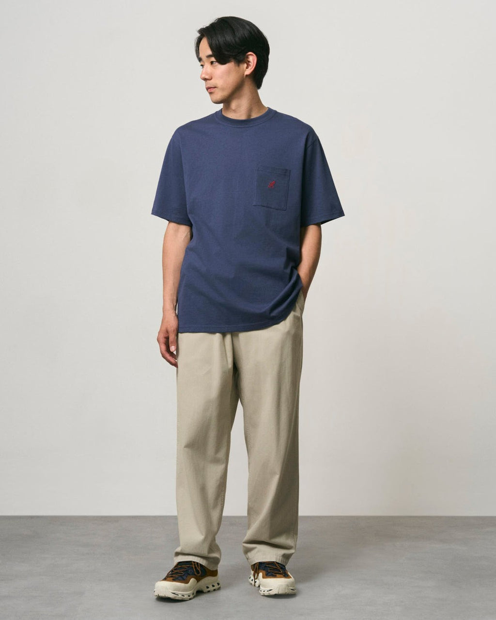 One Point Tee - Navy - Gramicci