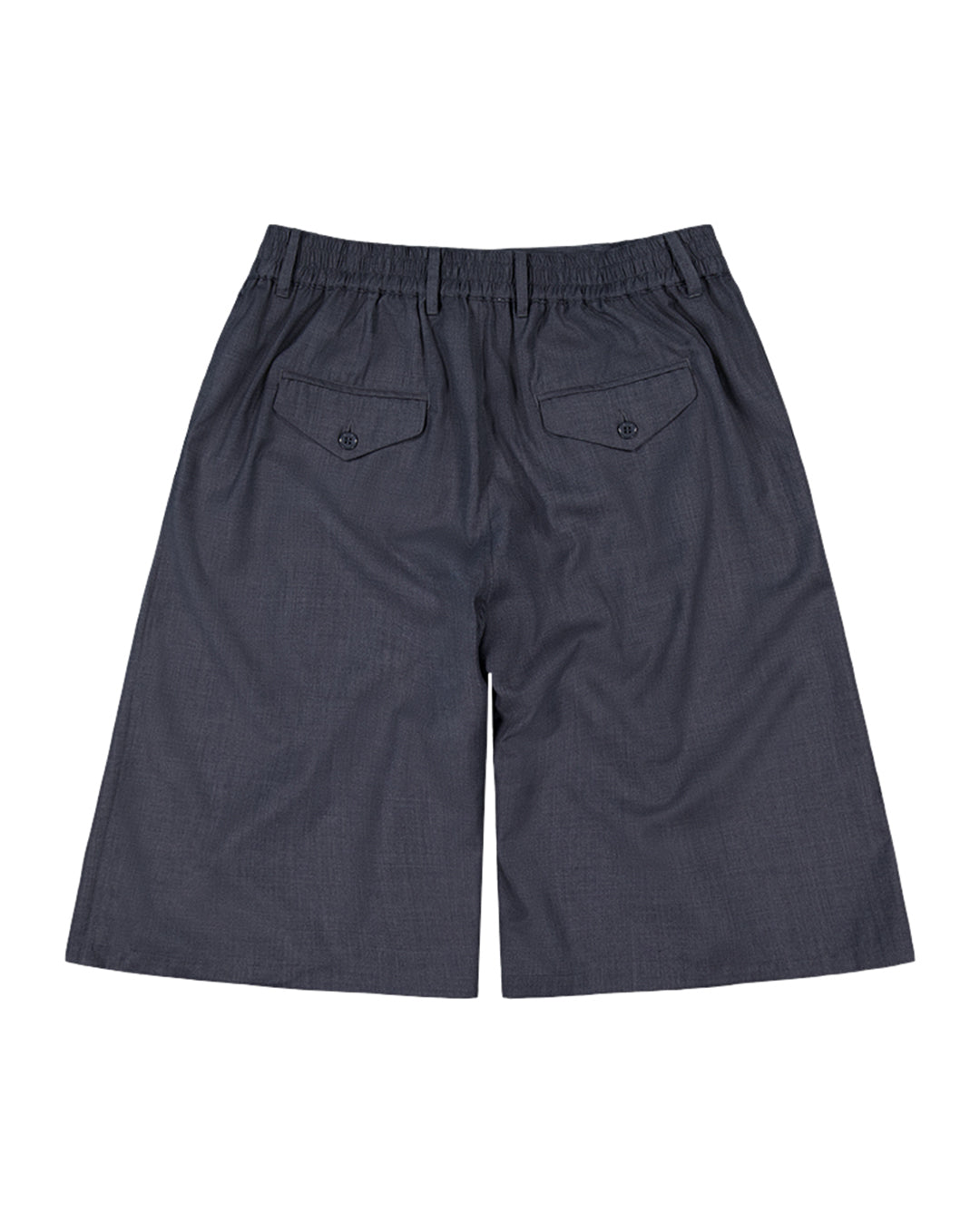 Checks Downtown Hakama Shorts - Charcoal Wool – Wally
