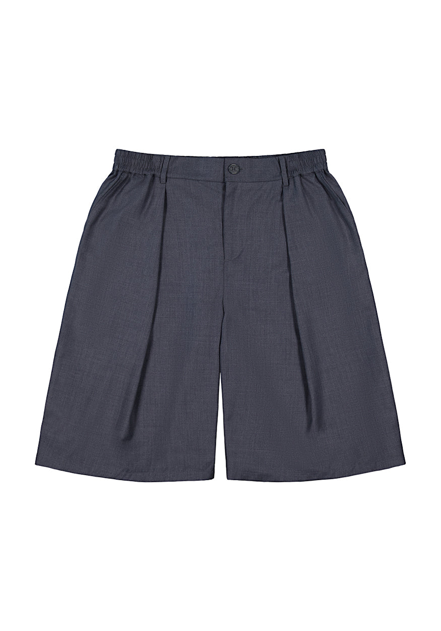 Hakama Shorts - Charcoal Wool