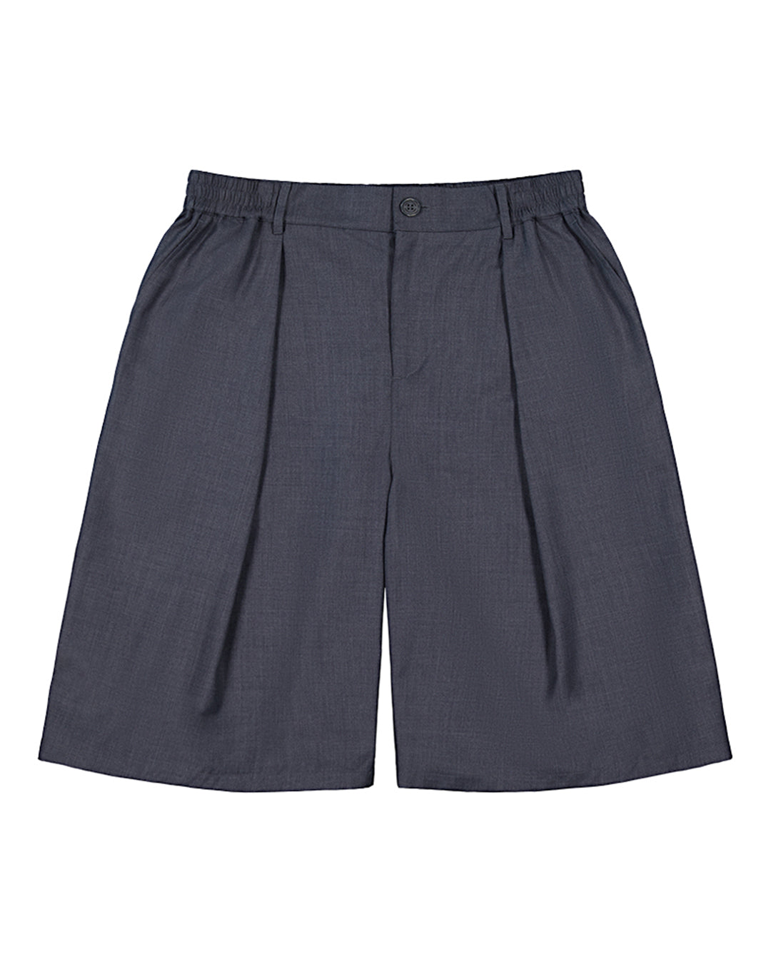 Hakama Shorts - Charcoal Wool