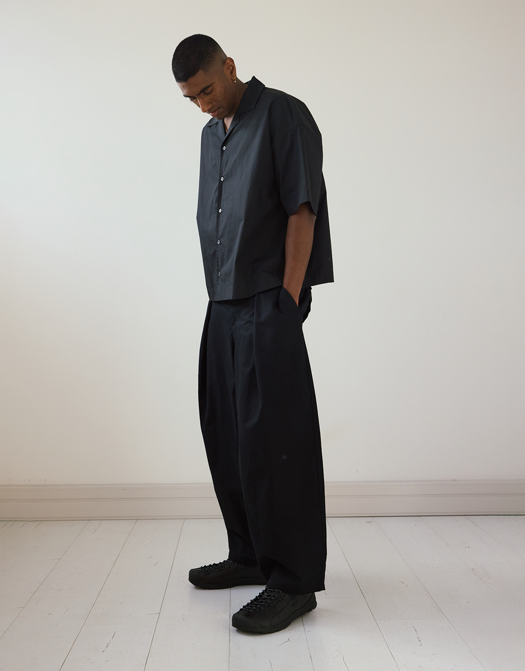 Hakama Pleated Pants - Black
