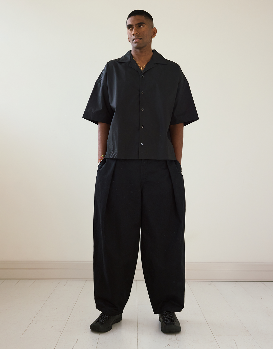 Hakama Pleated Pants - Black