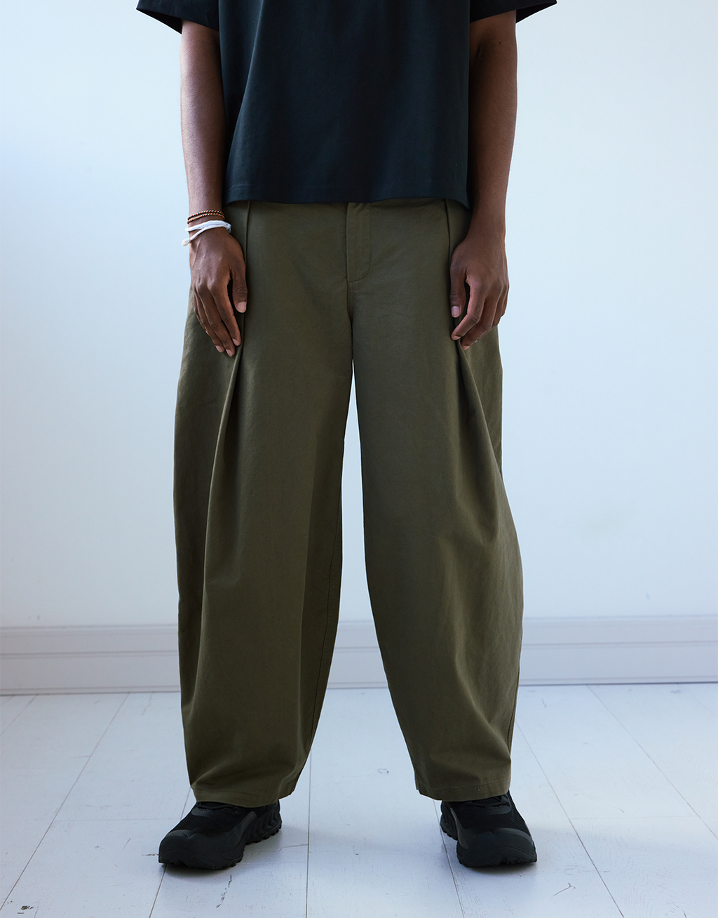 Hakama Pleated Pants - Olive