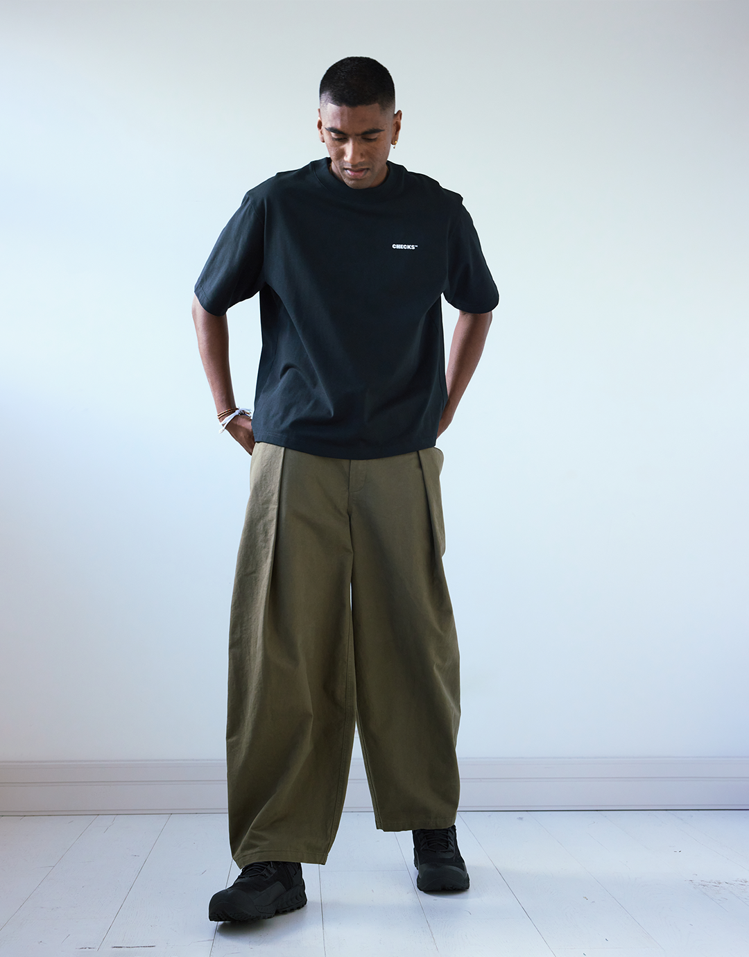 Hakama Pleated Pants - Olive